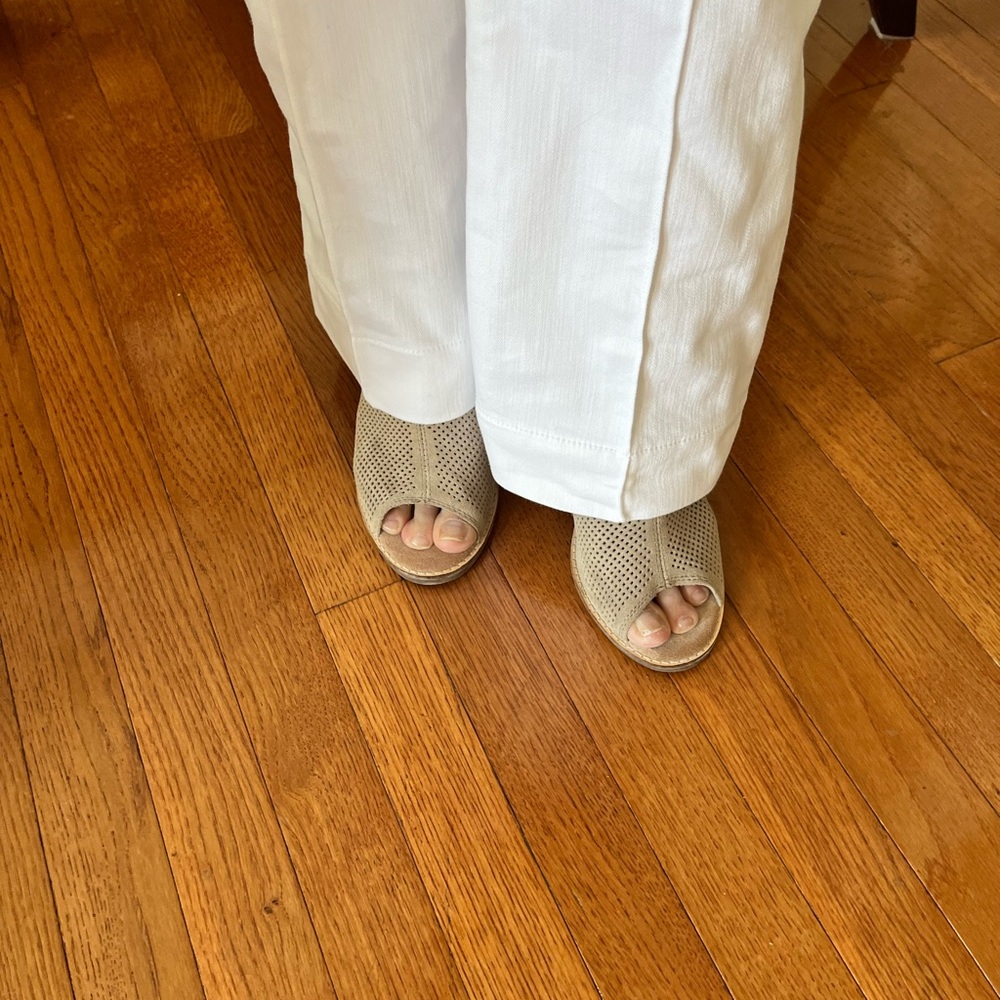 Toms Open-Toe Bootie With Side Zipper In Taupe Su… - image 2